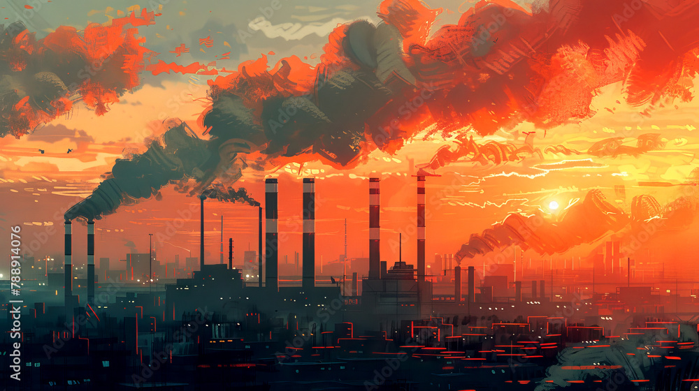 Chimneys of destruction: artwork revealing the dangers of industrial pollution
