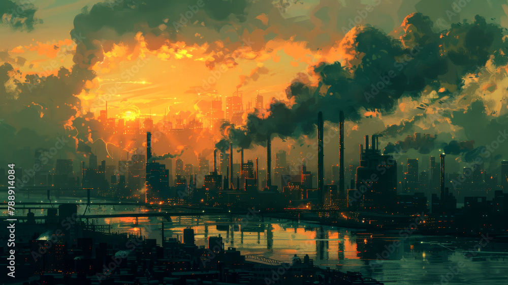 Polluted horizons: artistic interpretations of industrial areas in the metropolis