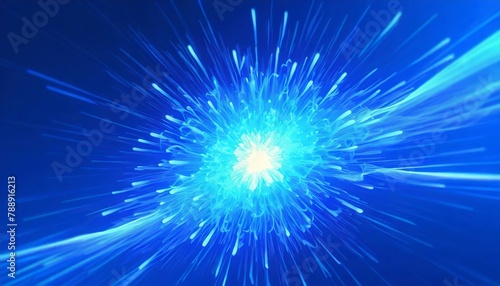 Obraz na płótnie blue background Big bang universe explosion, supernova blast, made out of blue w salonie