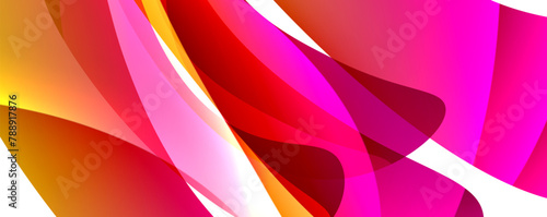 A closeup shot of a vibrant wave with shades of purple, pink, and magenta on a white background, resembling a colorful plant petal pattern with hints of electric blue and violet