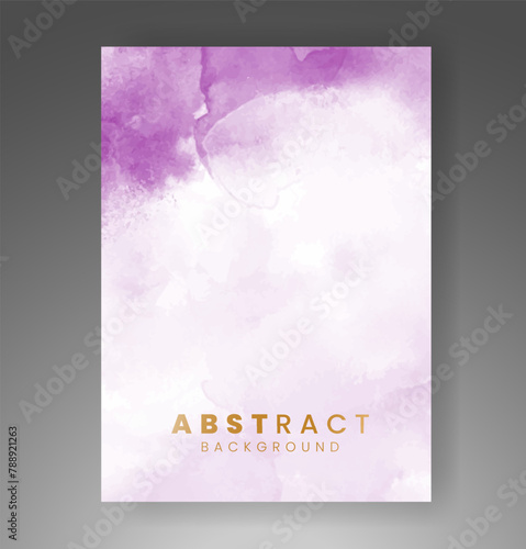 Cover template with watercolor background. Design for your cover, date, postcard, banner, logo.