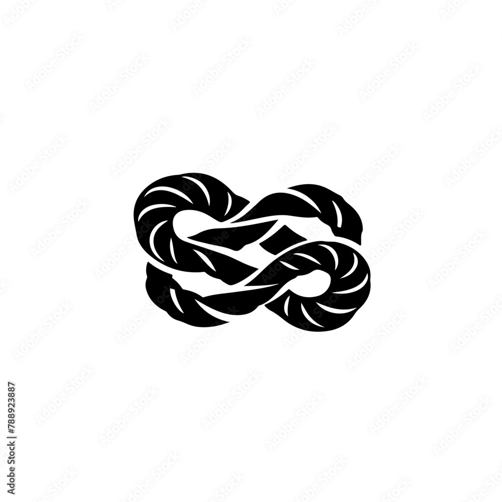 infinity symbol made of knots
