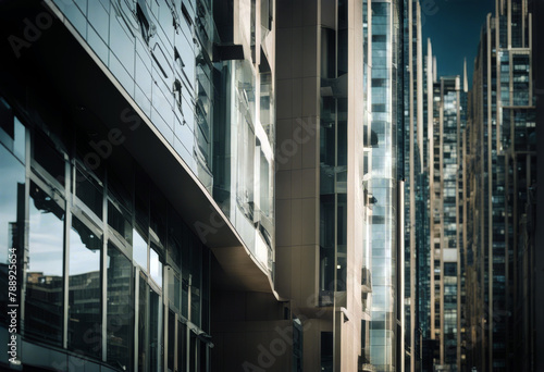 urban abstract finance skyscraper financial facades window corporate glasses design blue exterior city business Modern sky Architecture Buildings office background bank commercial buildin photo