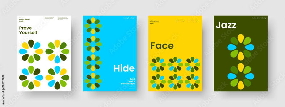 Obraz premium Geometric Report Design. Modern Poster Layout. Abstract Business Presentation Template. Background. Banner. Book Cover. Flyer. Brochure. Catalog. Magazine. Portfolio. Journal. Pamphlet. Leaflet