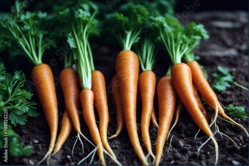 fresh carrots garden