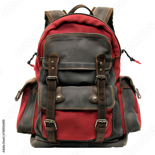 Backpack. Retro classic style backpack. photo