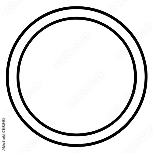 Two concentric circles photo