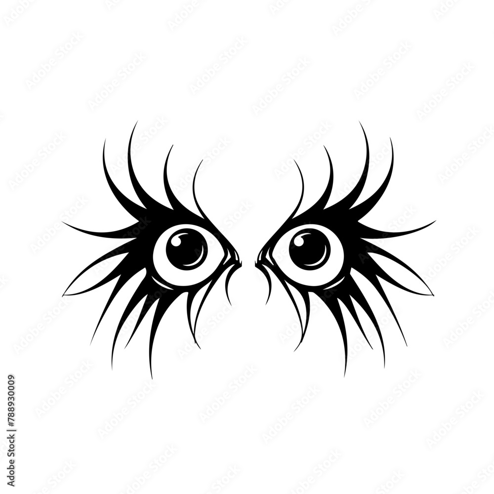 Cartoon owl eyes