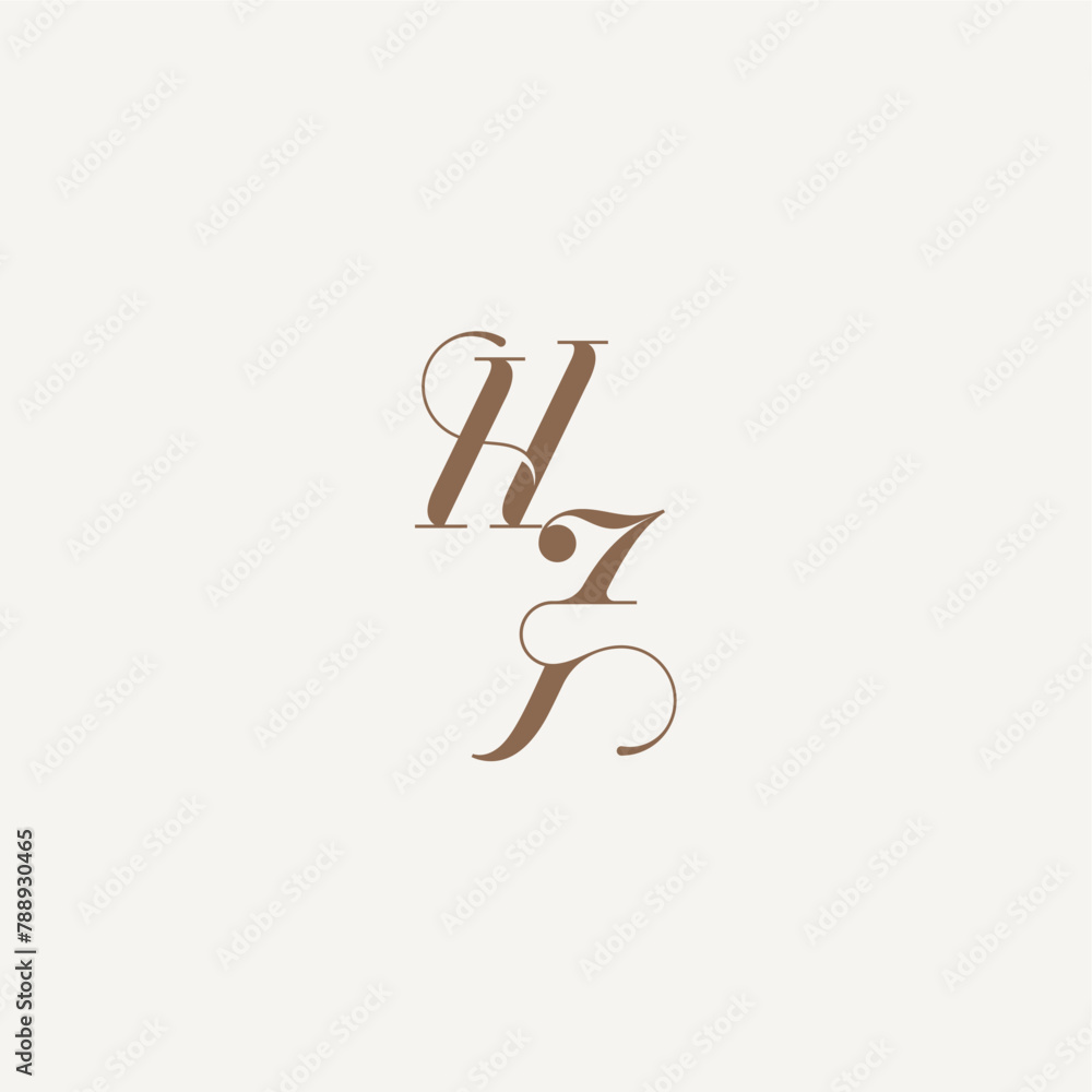 Luxury and Elegant initial monogram logo letter wedding concept design ideas HJ Luxury and Elegant initial monogram logo letter wedding concept design ideas HJ