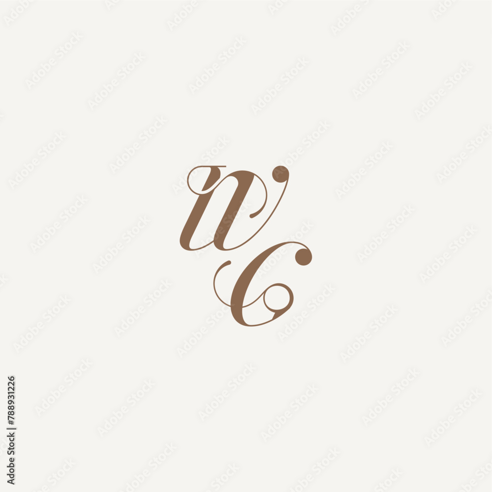 wedding concept design ideas WG initial monogram logo letter Luxury and Elegant wedding concept design ideas WG initial monogram logo letter Luxury and Elegant