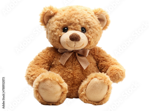 Teddy bear on a white background, PNG file © PETR BABKIN
