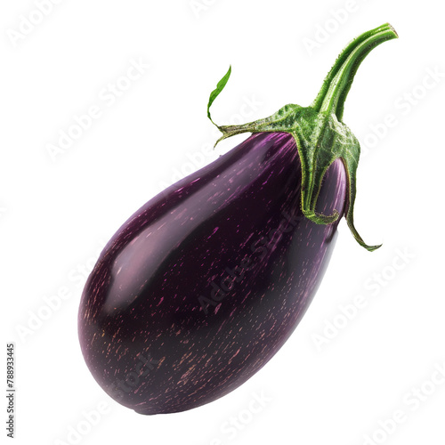 Eggplant or aubergine isolated on white background © suthiwan