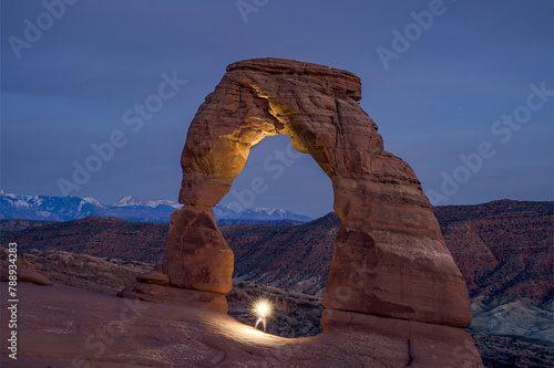 After Dusk at Delicate Arch