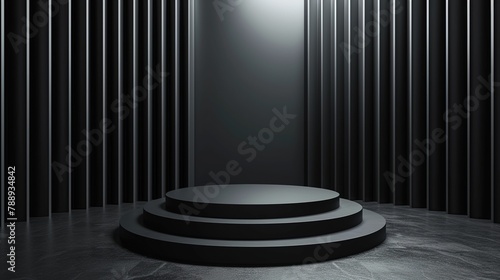 Eelegant round pedestal podium