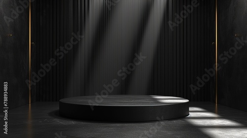 Eelegant round pedestal podium photo