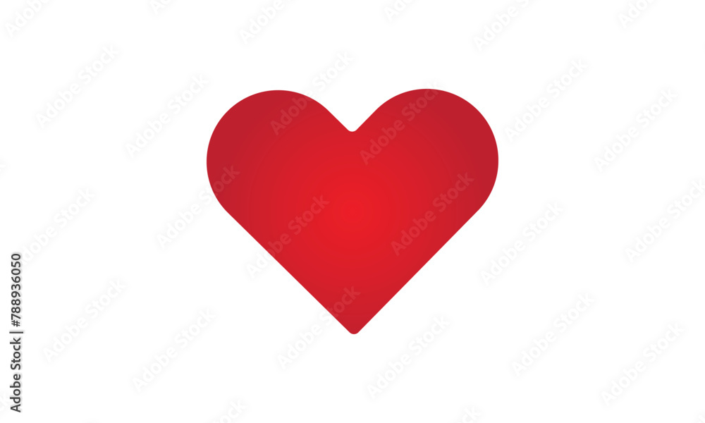 red heart symbol. love icon three dimensional vector illustration. isolated on transparent background