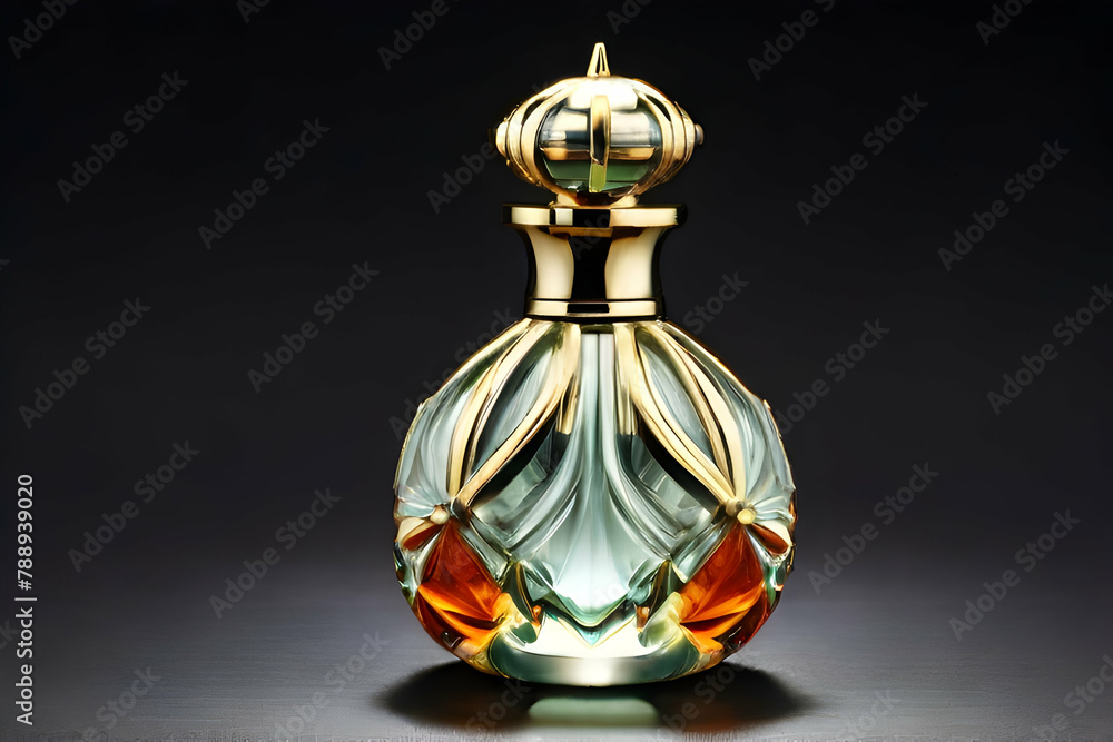 bottle of perfume glass stylish ai generative bottle of perfume glass stylish ai generative