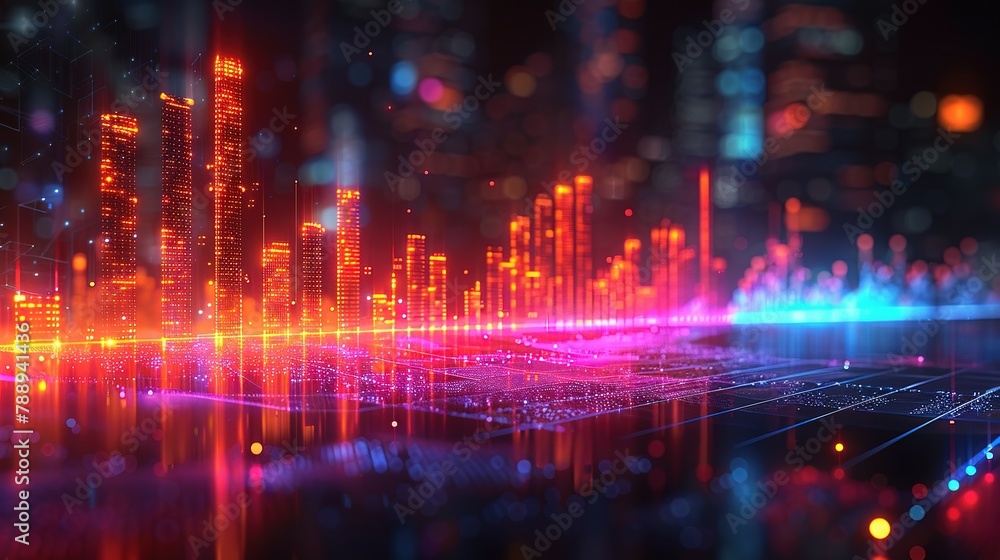 A detailed bar graph showing real estate market trends over time, vibrant colors, clear labels, A detailed bar graph showing real estate market trends over time, vibrant colors, clear labels,