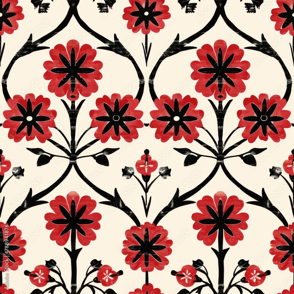 Fototapeta premium England style pattern seamless