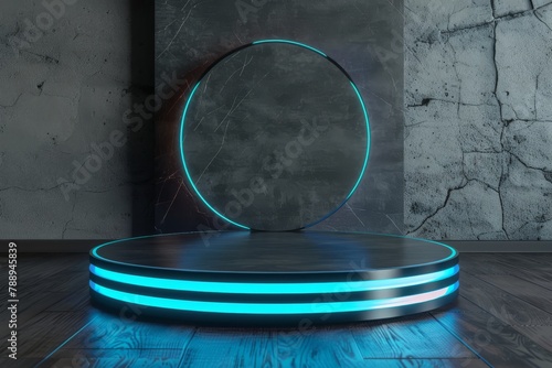 Contemporary circular platf...