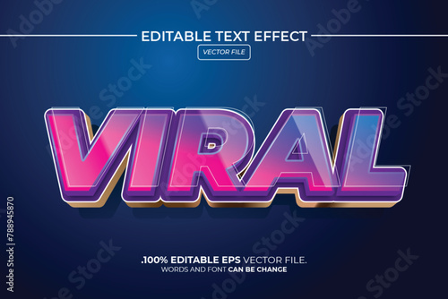 Viral 3D Editable Text Effect Style