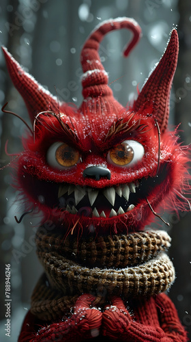 Mischievous Trickster Demon Flaunts Devilish Grin in Cinematic