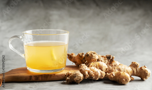 Fresh ginger and ginger tea © mnimage