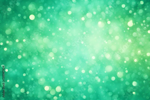 Aquamarine Green bokeh , a normal simple grainy noise grungy empty space or spray texture , a rough abstract retro vibe shine bright light and glow background template color gradient