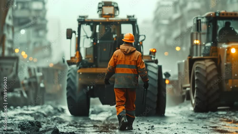 Industrial Symphony: Worker Amongst Machines. Concept Industrial Machinery, Blue Collar Workers, Manufacturing Industry, Factory Operations, Industrial Technology Industrial Symphony: Worker Amongst Machines. Concept Industrial Machinery, Blue Collar Workers, Manufacturing Industry, Factory Operations, Industrial Technology