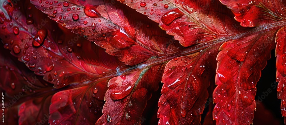 Red Fern with Blood. The natural textures and patterns of some of the ...