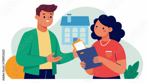 A renter being handed a booklet with all the important information about their rights at the Renters Rights Workshop eager to learn more and