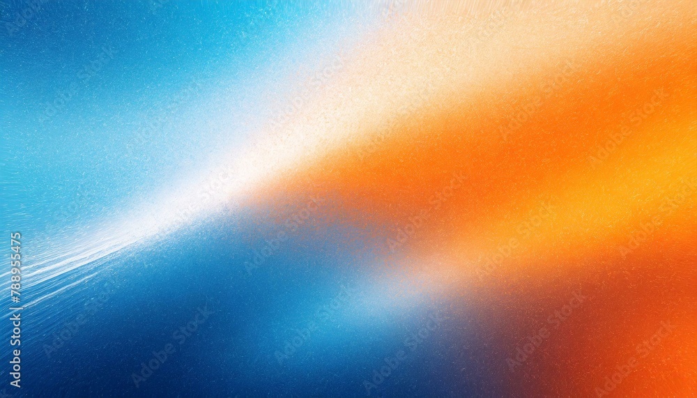 Whirlwind of Colors: Blue, Orange, and White Gradient