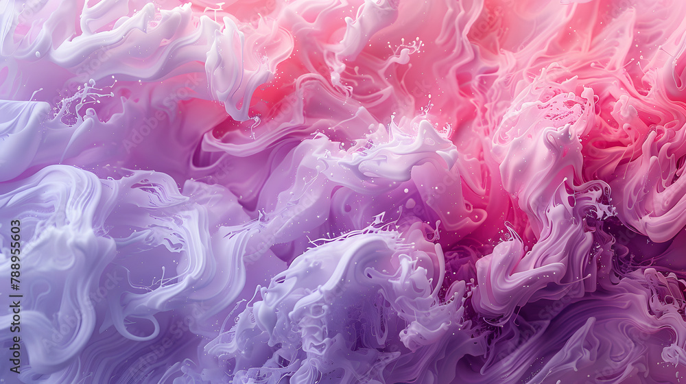 a close up of pink and purple ink in water
