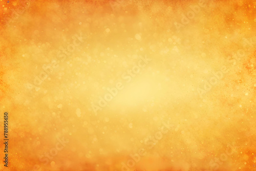 Yellow-orange bokeh , a normal simple grainy noise grungy empty space or spray texture , a rough abstract retro vibe shine bright light and glow background template color gradient