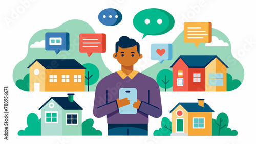 A designated neighborhood leader communicating the latest updates and safety protocols to every household through a communitywide text