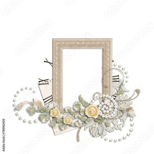 framework for photo or congratulation