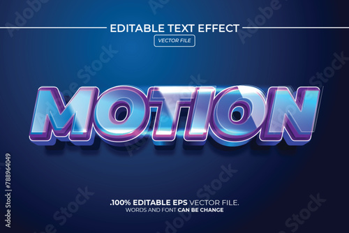 Motion 3D Editable Text Effect Style 
