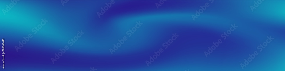 Obraz premium Abstract Green blue banner color with a unique wavy design. It is ideal for creating eye catching headers, promotional banners, and graphic elements with a modern and dynamic look.