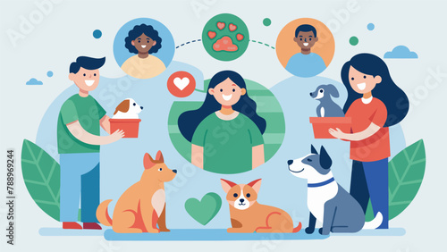 Collaborating with the local animal shelter to hold adoption events in the community showcasing adoptable pets and encouraging responsible
