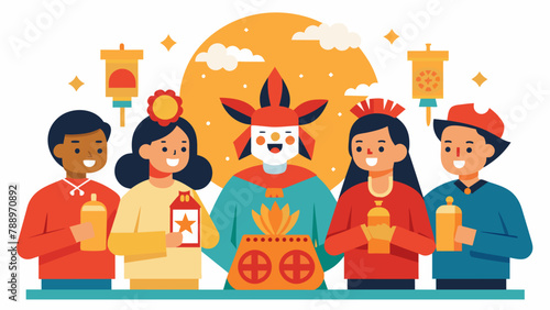 The seasonal festival committee discussing ways to incorporate traditional cultural elements into their events such as a Chinese New Year