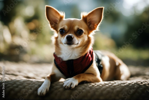   chihuahua camera looking dog smiling indoor minuscule isolated white domestic animals sitting background one animal vertebrate purebred mammal staring doggy