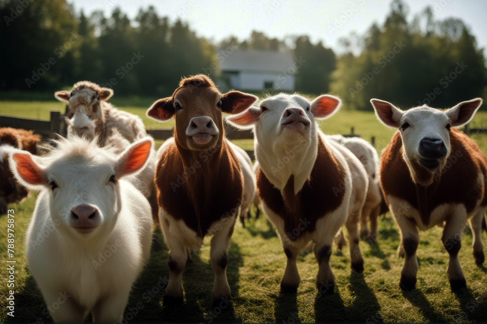 portrait isolated Funny animals white group farm background little bird happy animal rabbit baby fun friendship cattle beautiful pig mammal grey cheerful children portrait isolated Funny animals white group farm background little bird happy animal rabbit baby fun friendship cattle beautiful pig mammal grey cheerful children