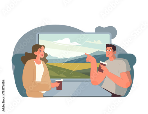 Casual Conversation on Train.