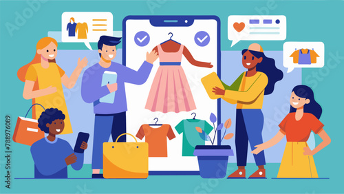A virtual clothing swap where people post pictures of their unwanted clothes and arrange swaps through social media or online platforms.