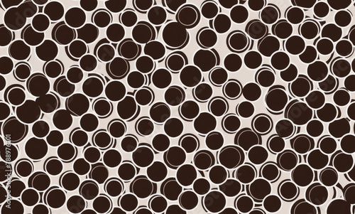 Coffee. Geometric pattern. Abstract seamless pattern. AI generated.