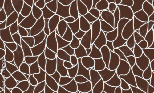 Coffee. Geometric pattern. Abstract seamless pattern. AI generated.