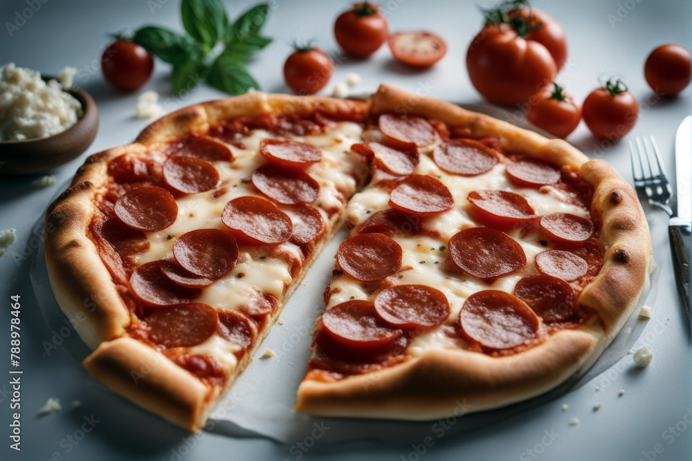 white Pepperoni background pizza white Pepperoni background pizza