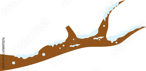 Snowy Tree Branch