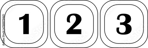 number blocks kid toy montessori outline