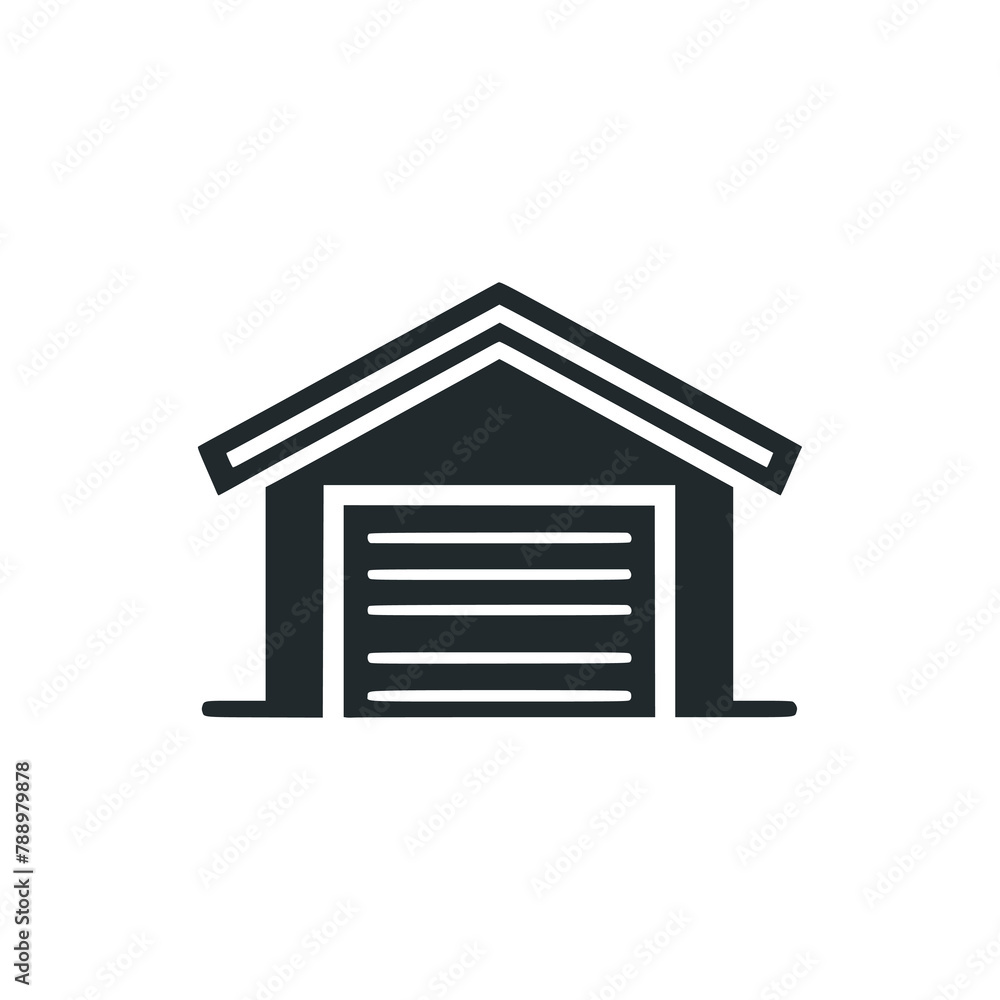 simple garage building logo vector illustration template design simple garage building logo vector illustration template design